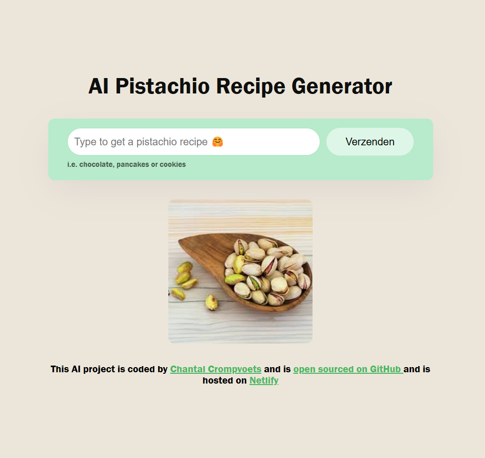 Recipe project preview